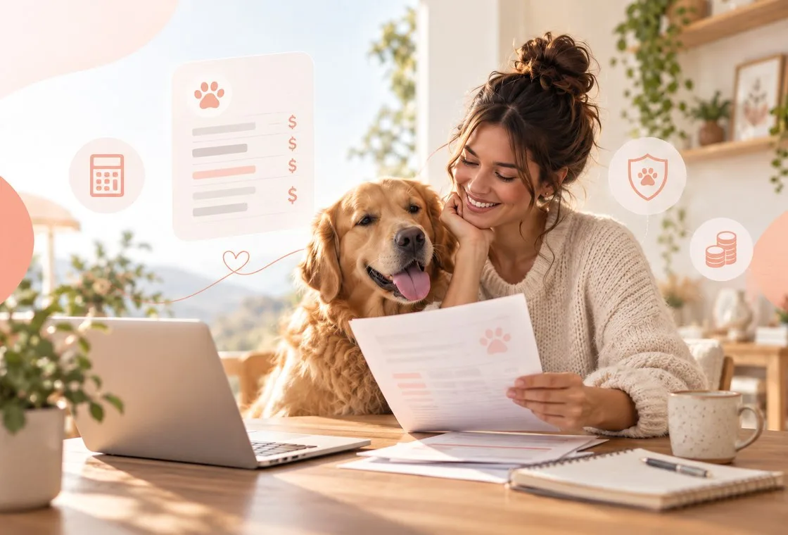Pet owner in a location-focused insurance context